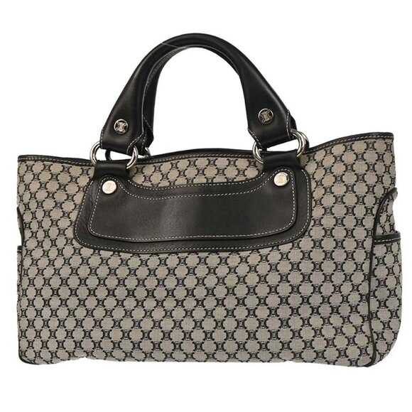 Celine Gray Canvas Macadam Boogie Tote Handbag - Picture 2 of 10